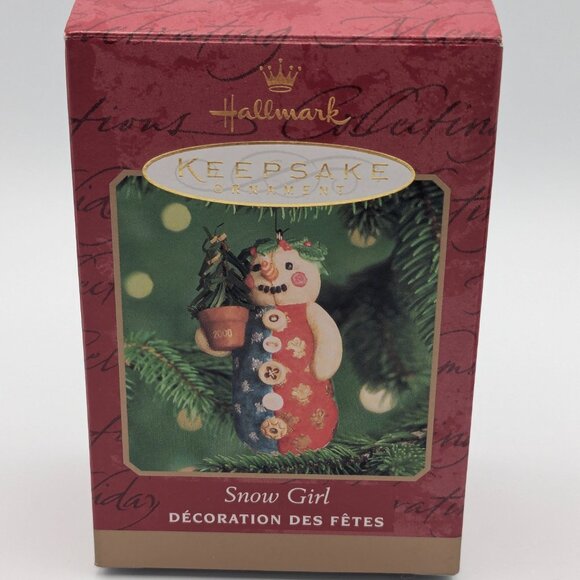 Hallmark Keepsake Snow Girl 2000 Christmas Ornament - Picture 8 of 11